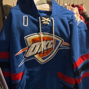 OKC Blue Hoodie with Logo Russell Westbrook Edition